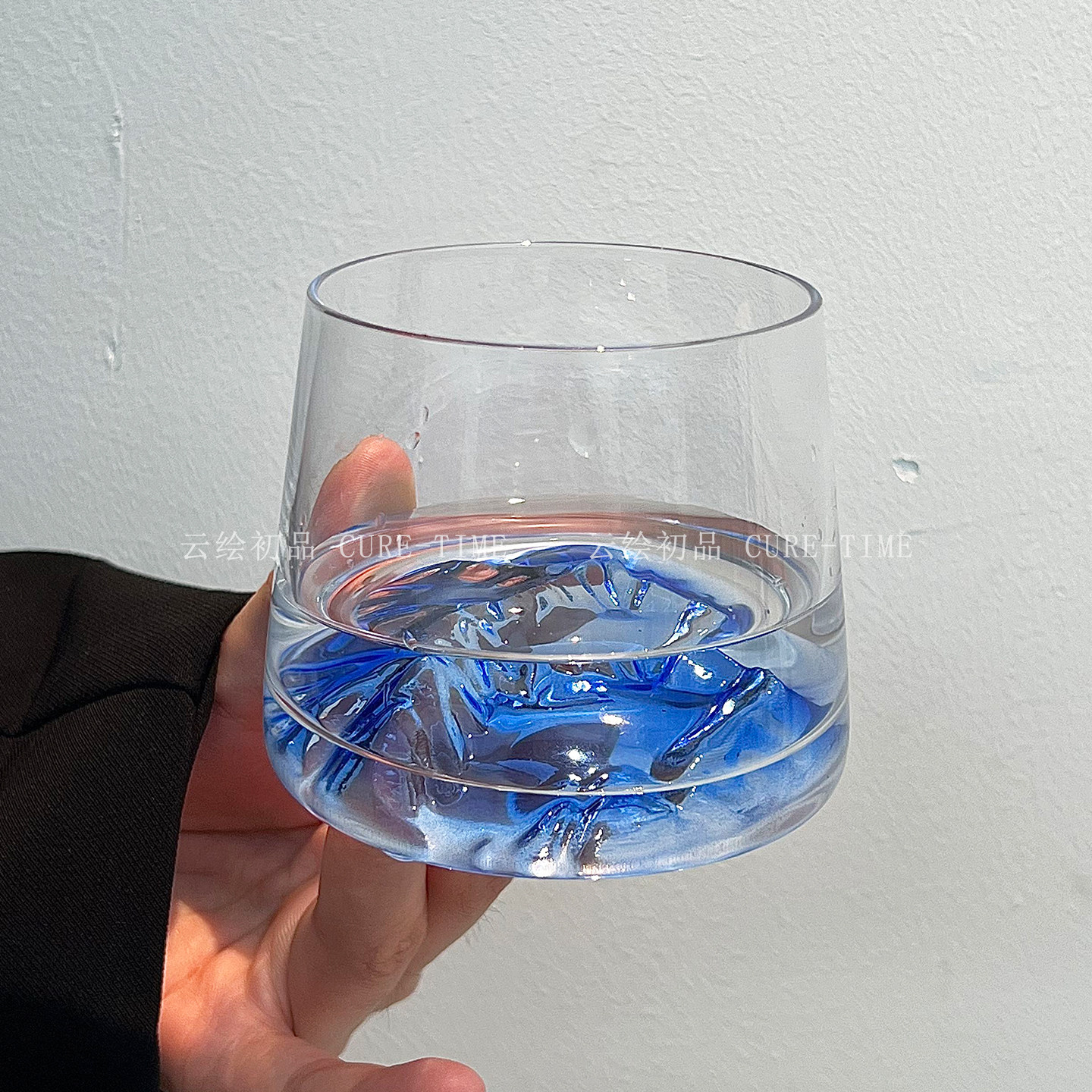 水晶款富士山杯冰山玻璃杯观山杯日式ins雪山杯水杯茶杯威士忌杯,淘宝优惠券,粉丝福利购,淘宝优惠卷