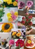 Силиконовая фоторамка без пыли, DIY, розы, в цветочек