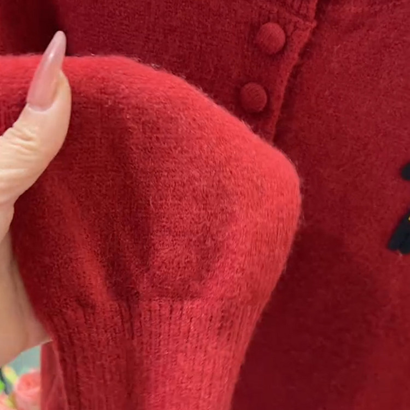 秋冬季新年小马刺绣圆领针织开衫女装超好看洋气红色毛衣外套小衫,淘宝优惠券,粉丝福利购,淘宝优惠卷