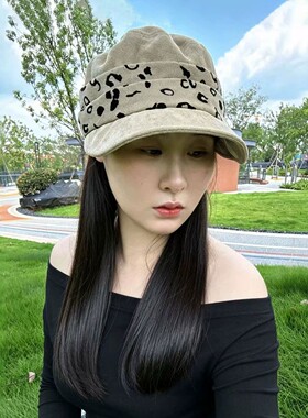 显脸小鸭舌帽女秋冬季百搭马术帽