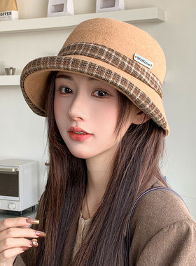 百搭显脸小渔夫帽女秋冬保暖盆帽