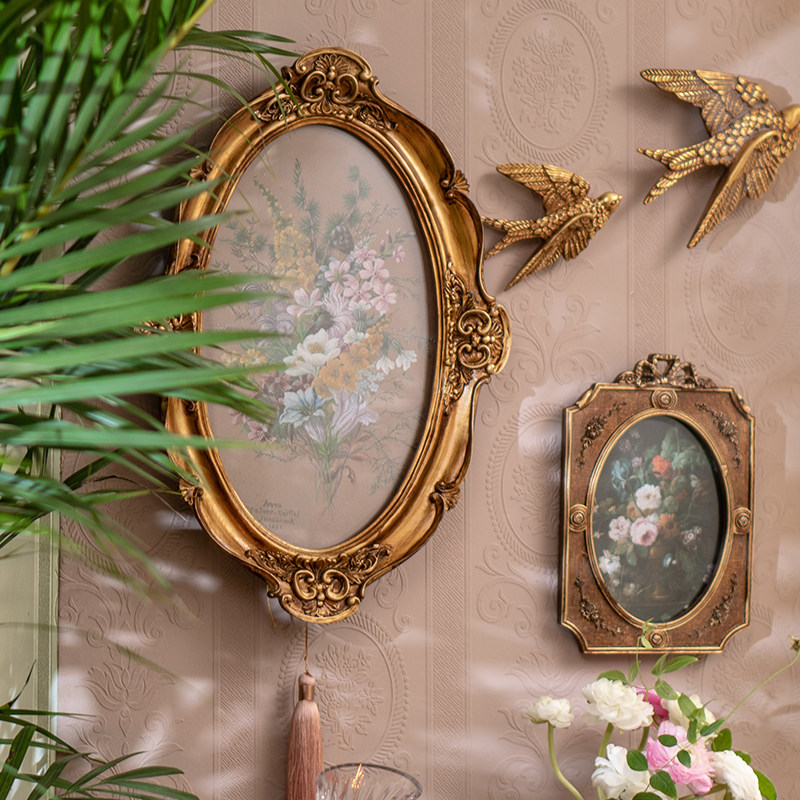 复古欧式宫廷浮雕树脂相框家居民宿墙面装饰文艺轻奢雕花镜面壁挂,淘宝优惠券,粉丝福利购,淘宝优惠卷