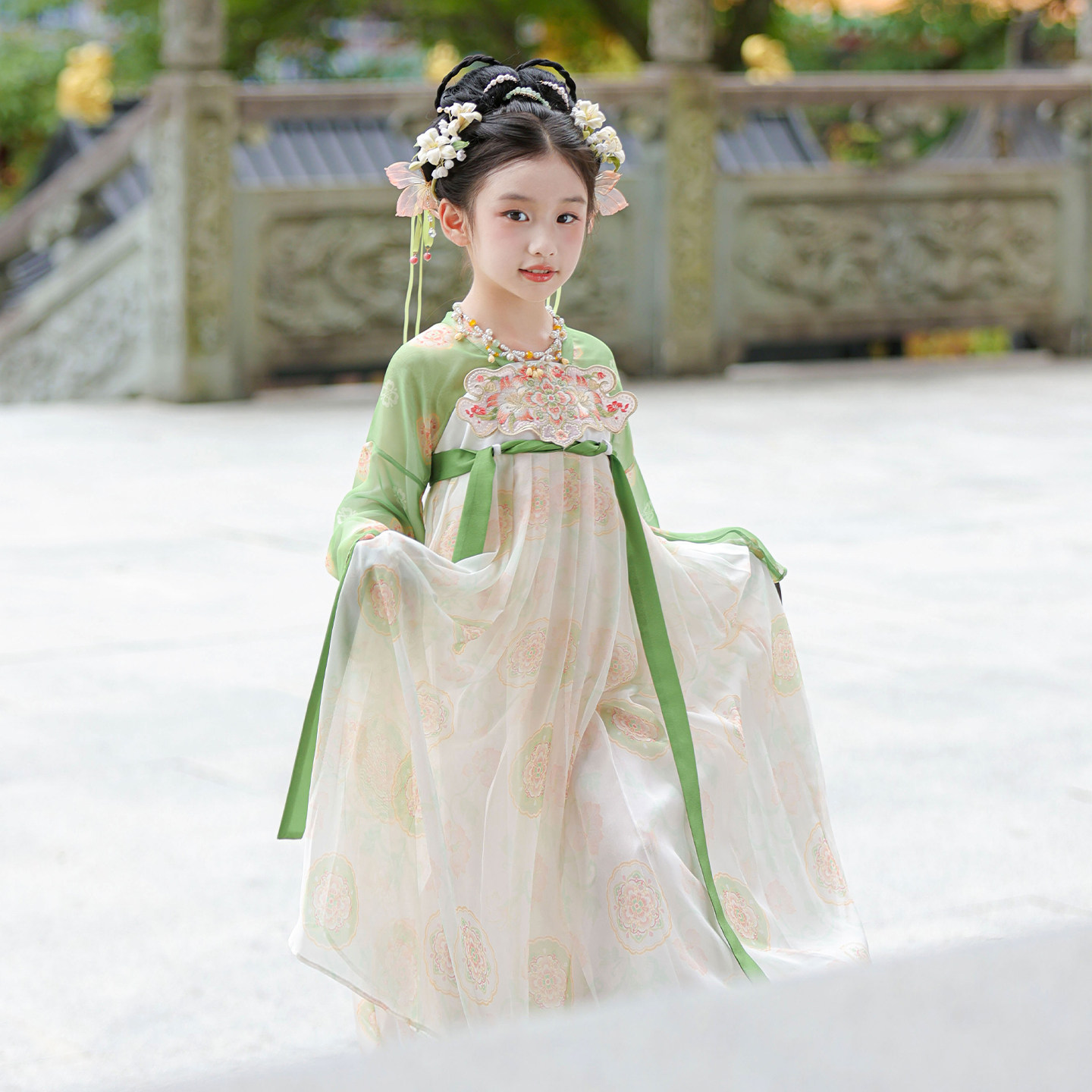 汉服女童2026春秋款儿童古风仙气国风公主连衣裙女孩古装表演襦裙,淘宝优惠券,粉丝福利购,淘宝优惠卷