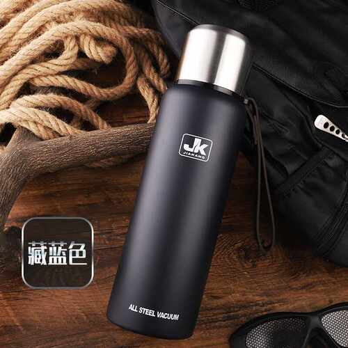 俄罗斯保温杯304不锈钢男女jk大容量水杯便携茶瓶户外水壶1000ml - 图0