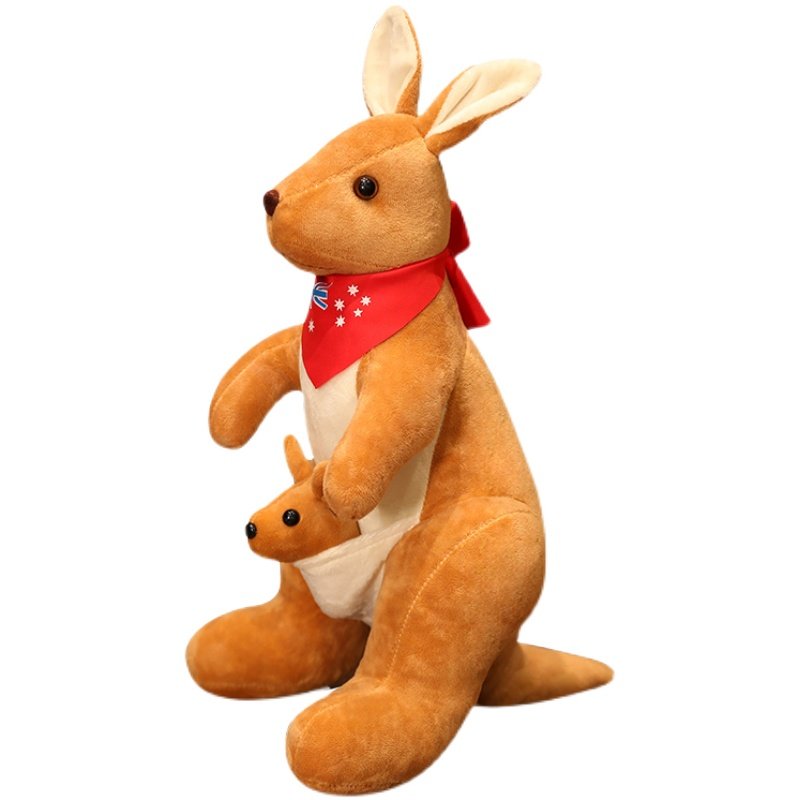 澳大利亚小袋鼠宝宝母子玩偶儿童毛绒玩具布娃娃公仔布偶摆件动漫,淘宝优惠券,粉丝福利购,淘宝优惠卷