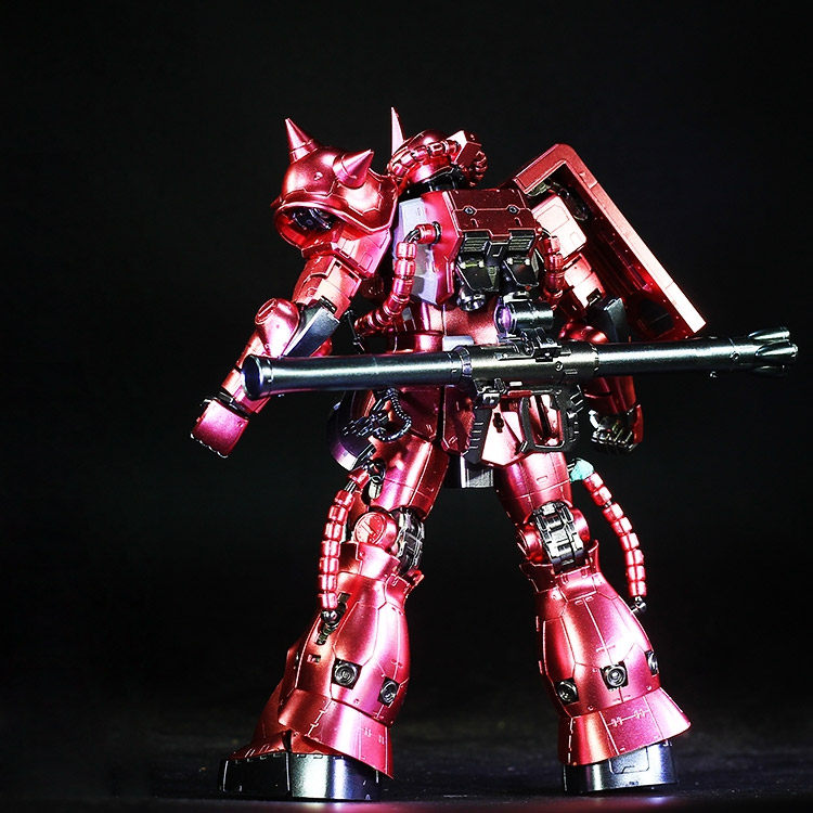 千手万代RG Zaku II夏亚红扎古绿扎古高达金属着色敢达拼装模型_虎窝淘