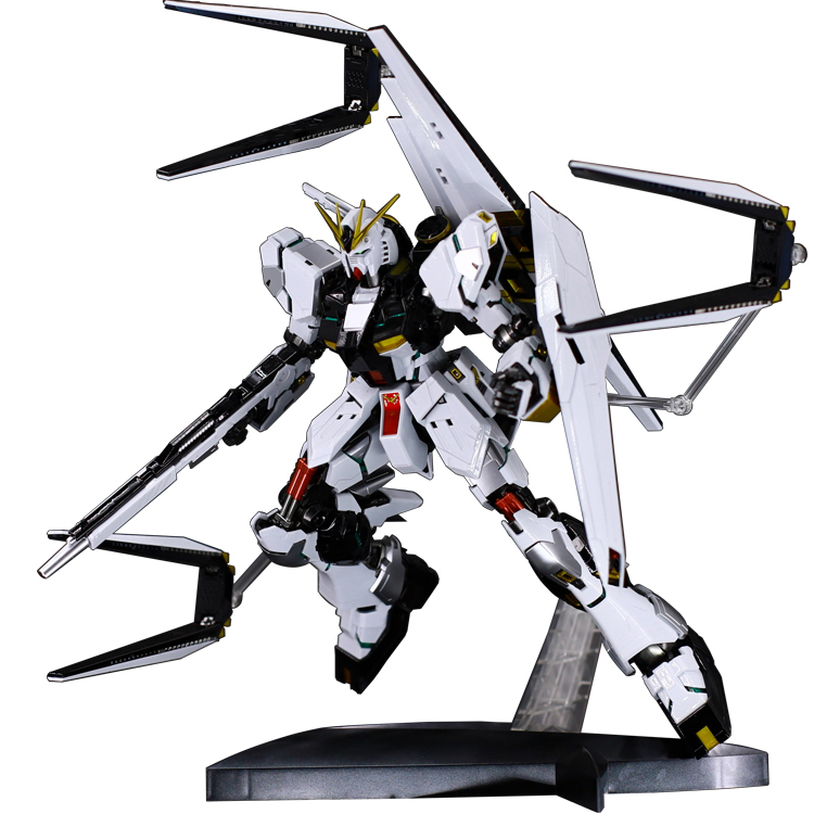 万代金属着色MG牛高达卡版NEW1/100 Rx-93 Nu Ver.Ka高达拼装模型-图3