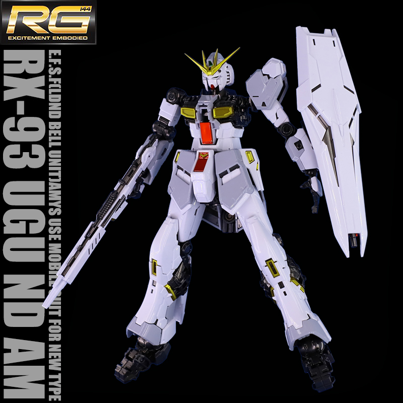 千手电镜色万代RG NU V牛高达模型机动战士RX-93阿姆罗专用1/144 - 图1