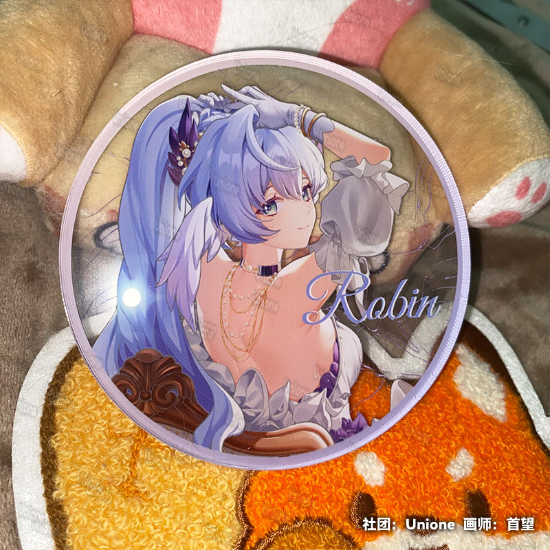 游戏崩坏星穹铁道知更鸟双闪吧唧同人原创周边网红立牌亚克力杯垫,淘宝优惠券,粉丝福利购,淘宝优惠卷