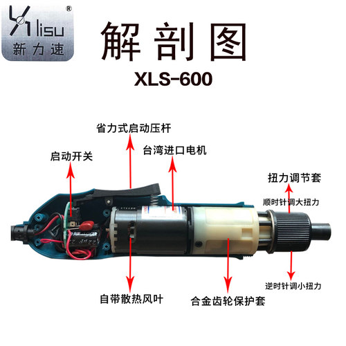 新力速XLS-600电动螺丝刀220v直插开关电批电动起子电改锥拧螺丝-图0