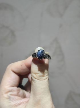 2025新品小众ins风彼得石轻奢个性开口调节戒指水晶饰品男女同款