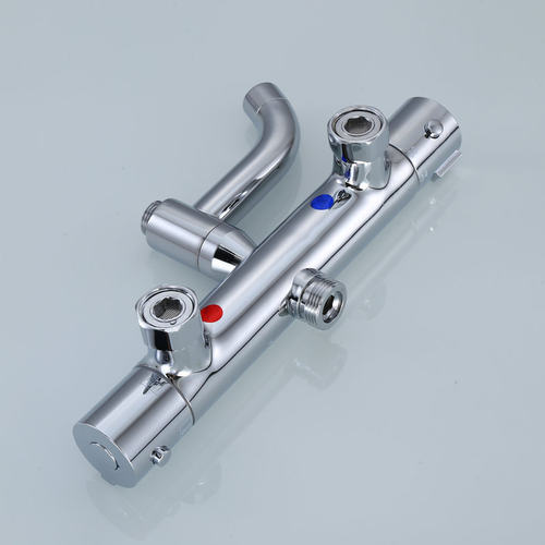 纯铜3出水暗装恒温阀淋浴自动调温混水阀太阳能热水器恒温水龙头 - 图0