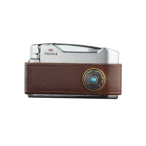 Новый продукт японский принц/принц ретро -колесный газ более легкая кожа шесть -характер мантра, чтобы подать мужчинам подарки