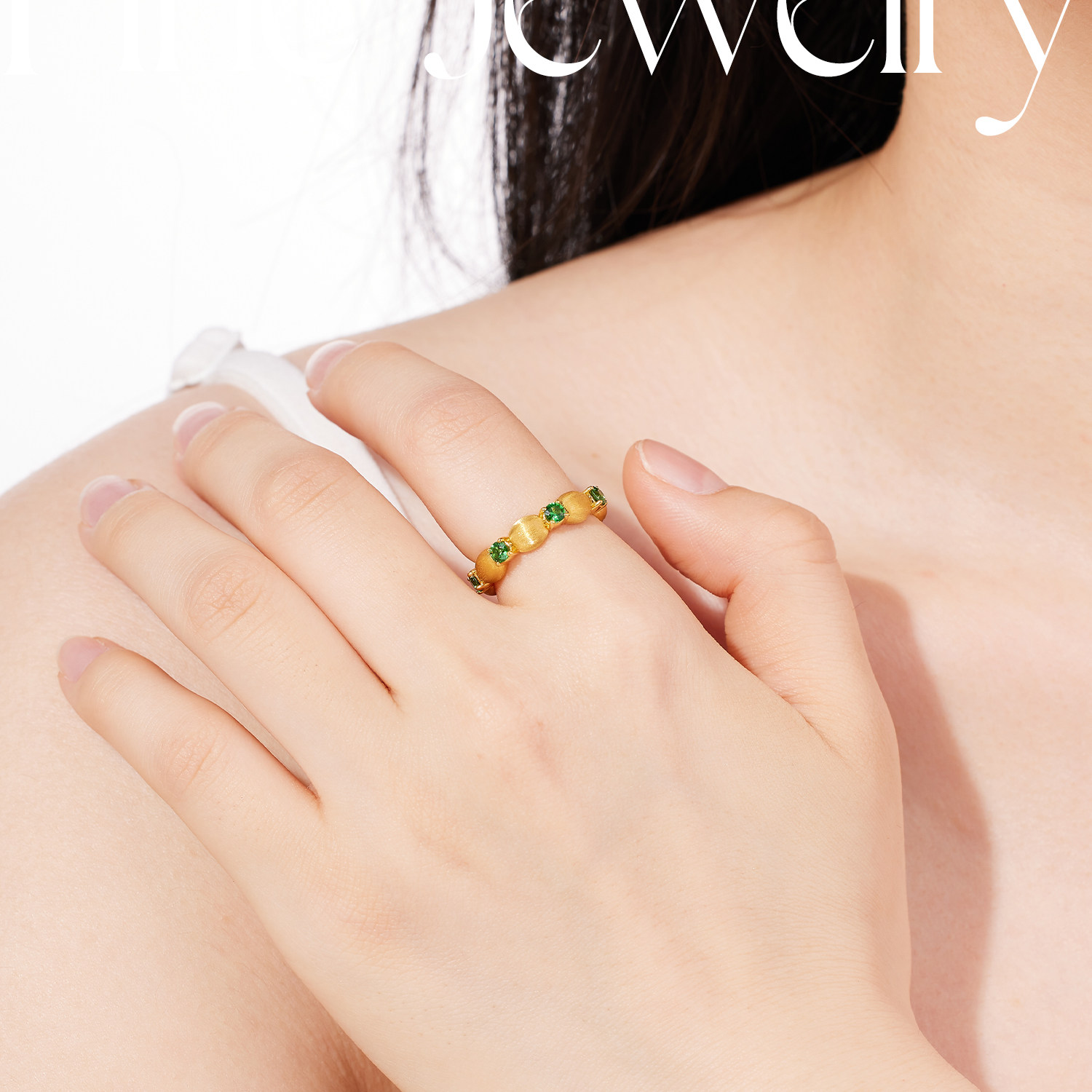 宝石矿工 绿野仙踪 5D足金沙弗莱戒指复古拉丝彩宝,淘宝优惠券,粉丝福利购,淘宝优惠卷