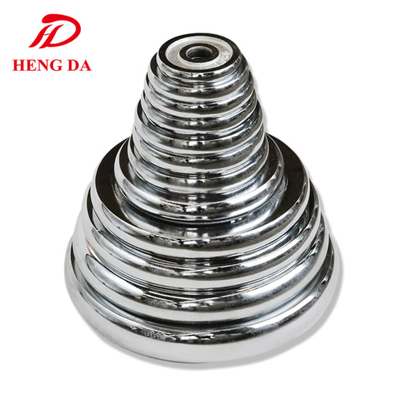 Pure iron large weight electroplated dumbbell plates 10 kg 5kg 1.25/20 small hole barbell plates steel cakes for men and women fitness