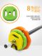 Fitness barbell women's home children's jump exercise men's weightlifting equipment squat cast iron rubber-coated Laimei dumbbell piece lever