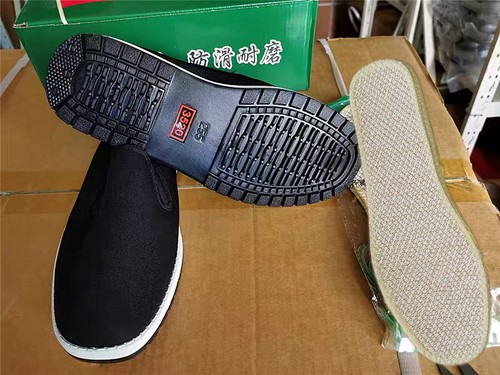 正品3520布鞋软底黑布鞋男鞋防水橡胶复合底休闲防滑中老年透气鞋 - 图3