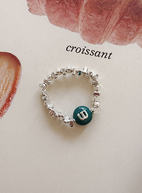 小野不见了串珠mm豆戒指