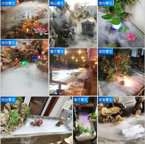 超声波十头雾化板雾化头雾化器水池景观假山造雾器工业加湿喷雾器 - 图0
