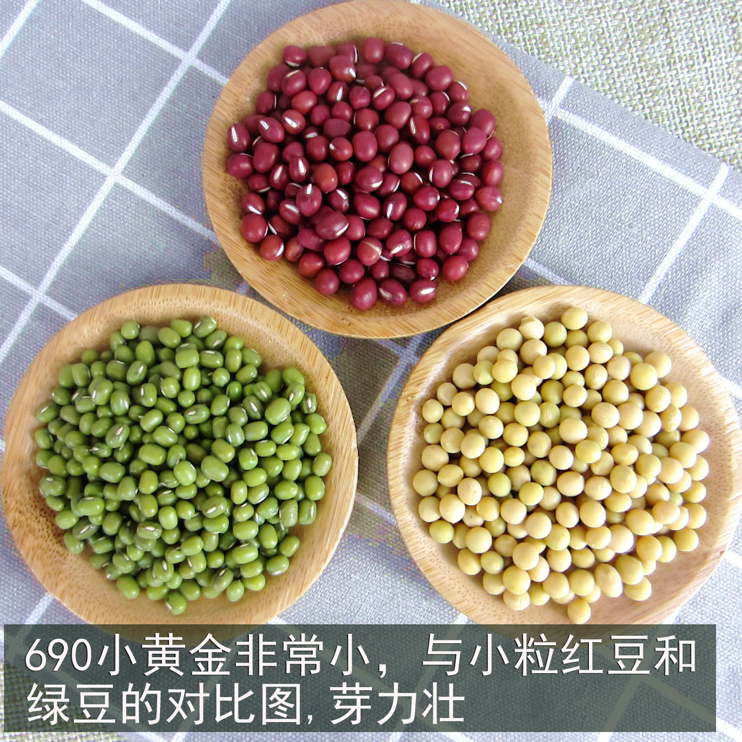 新粮东北小粒黄豆690豆浆生发豆芽纳豆打豆浆专用1斤农家自种 - 图1