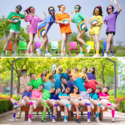 t 风糖利色闺蜜短袖姐妹装宽松 ins 2020 学生多人三人同系列 恤女夏季 t 风糖利色闺蜜短袖姐妹装宽松 ins 2020 学生多人三人同系列 恤女夏季
