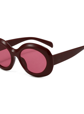 保罗雷朋官网红色墨镜女款高级感潮酷眼镜防紫外线2025新款椭圆形