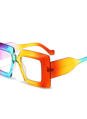 保罗雷朋官网2025新款超大框方形平光镜防蓝光镜架欧美网红同款框