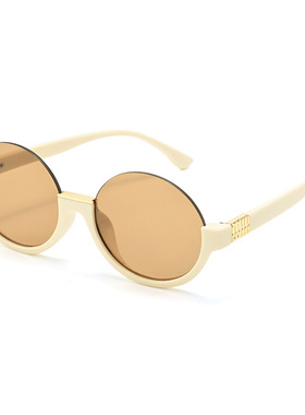 保罗雷朋官网ins新款Sunglasses半框小圆形太阳镜女高级感M家墨镜