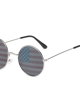 保罗雷朋官网3447美国国旗男士墨镜独立日派对眼镜金属圆框蛤蟆镜