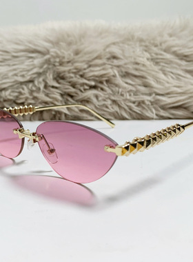 保罗雷朋官网2025款大牌平替女士墨镜欧美时尚猫眼太阳镜高级感金