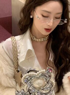 保罗雷朋官网2025新款jennie同款GM素颜纯欲镶钻墨镜初恋感椭圆形