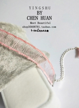 chocher甜美粉色气质百搭锁骨链