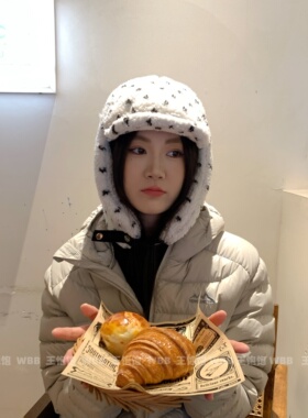 巨厚韩系波点雷锋帽护耳飞行帽女