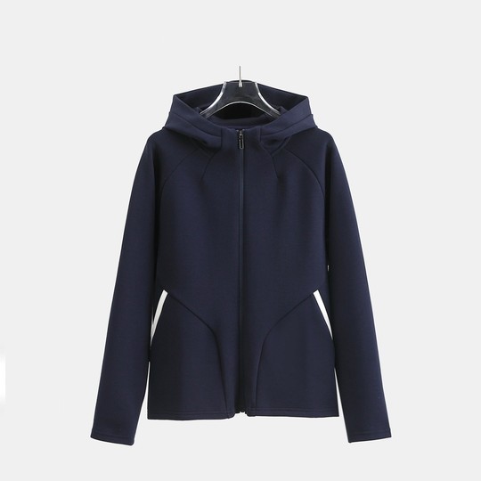 LU家秋季轻量空气层休闲运动外套女连帽卫衣开衫2025新款春秋薄款