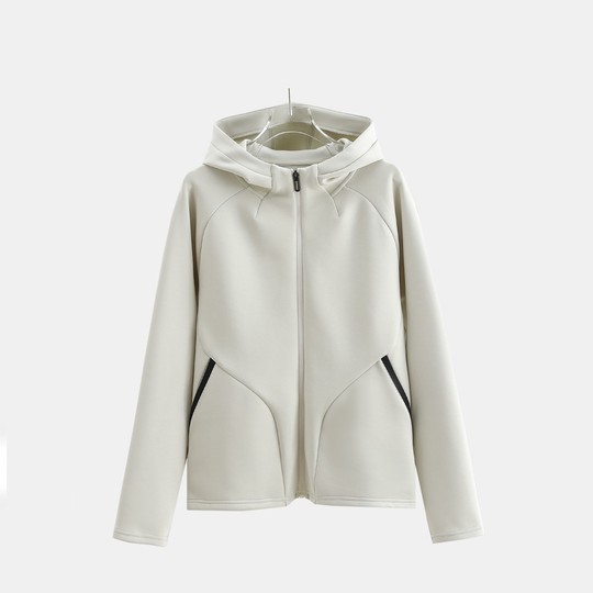 LU家秋季轻量空气层休闲运动外套女连帽卫衣开衫2025新款春秋薄款