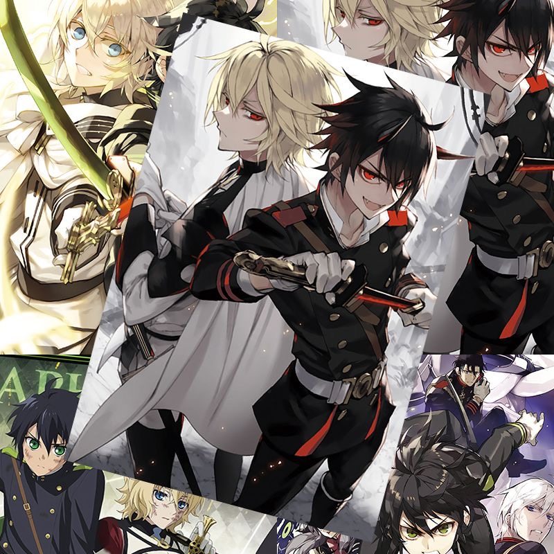 终结的炽天使海报一濑红莲百夜米迦尔二次元房间装饰宿舍卧室壁纸,淘宝优惠券,粉丝福利购,淘宝优惠卷