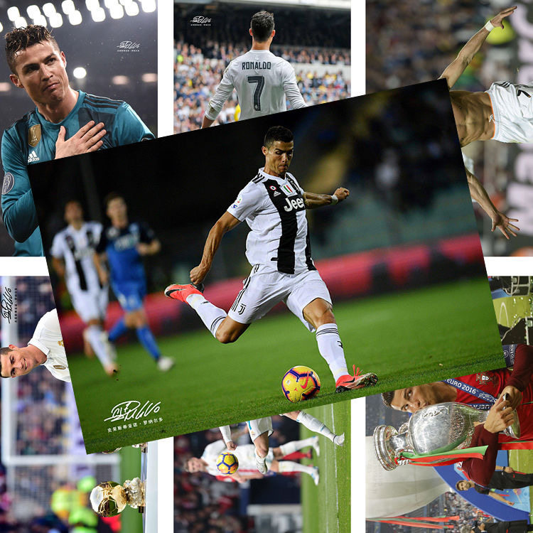 C罗海报罗纳尔多亲笔签名尤文图斯皇马足球周边写真超大高清壁纸,淘宝优惠券,粉丝福利购,淘宝优惠卷