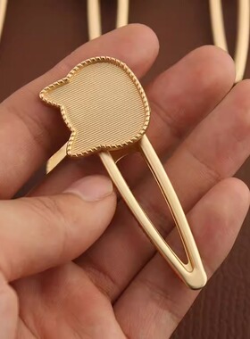非遗宋锦发夹手工diy材料包配件