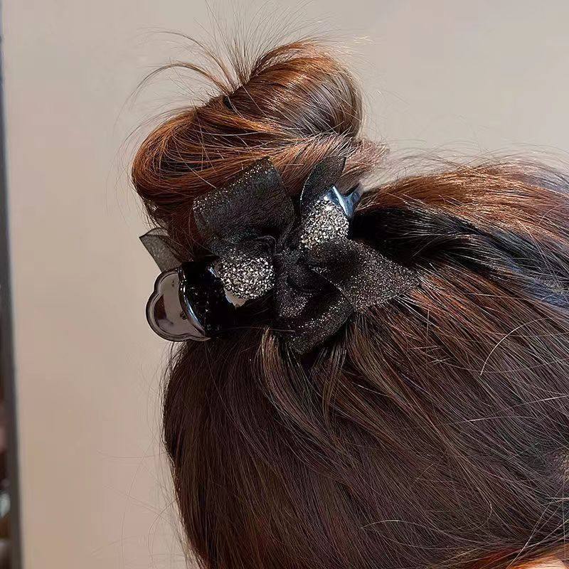 抓夹新款高级感发夹头饰女蝴蝶结后脑勺大号网红鲨鱼夹气质发卡,淘宝优惠券,粉丝福利购,淘宝优惠卷