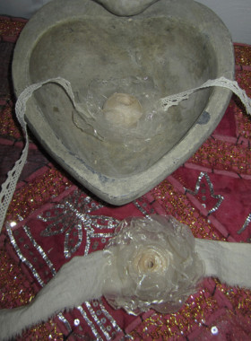 原创手工玫瑰复古蕾丝仙女白色颈链choker颈花洛丽塔手腕花项链