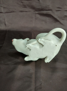 生肖鼠陶瓷招财石湾公仔工艺品