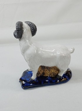 陶瓷工艺品摆件石湾公仔十二生肖白羊新房客厅摆设乔迁送礼 小羊