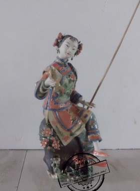 陶瓷人物石湾公仔年年有余工艺品