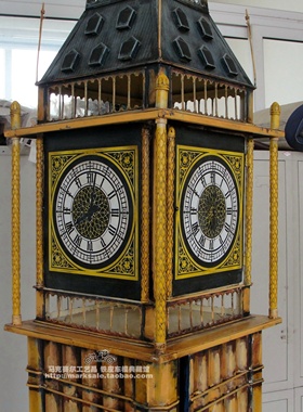 伦敦大本钟模型欧美风储物柜ktv