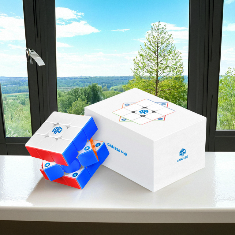 正品gan356m三阶魔方磁力干智能竞速比赛专用高端送礼益智玩具 - 图1