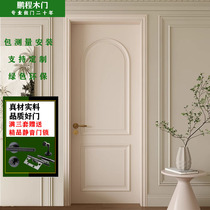 Custom-style retro solid wood composite baking lacquered door wood door room door solid wood door bedroom door room door toilet