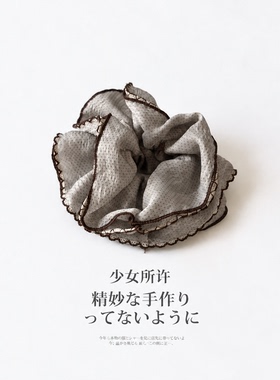 早秋复古波点豹纹大肠发圈四件套
