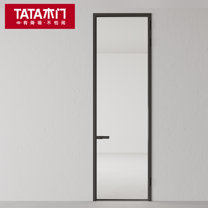 TATA木门 玻璃门定制卫生间门厕所门玻璃门厨房门铝合金平开门 - 图0