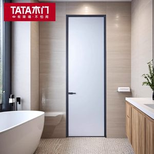 TATA木门铝合金门卫生间门厕所门厨房门浴室门玻璃门平开门LB010P