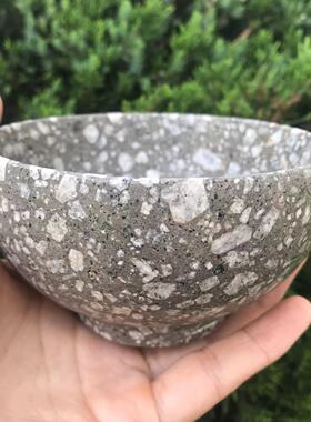麦饭石纯天然原石碗家用餐具大颗粒厨房用品净化过滤厂家直销包邮